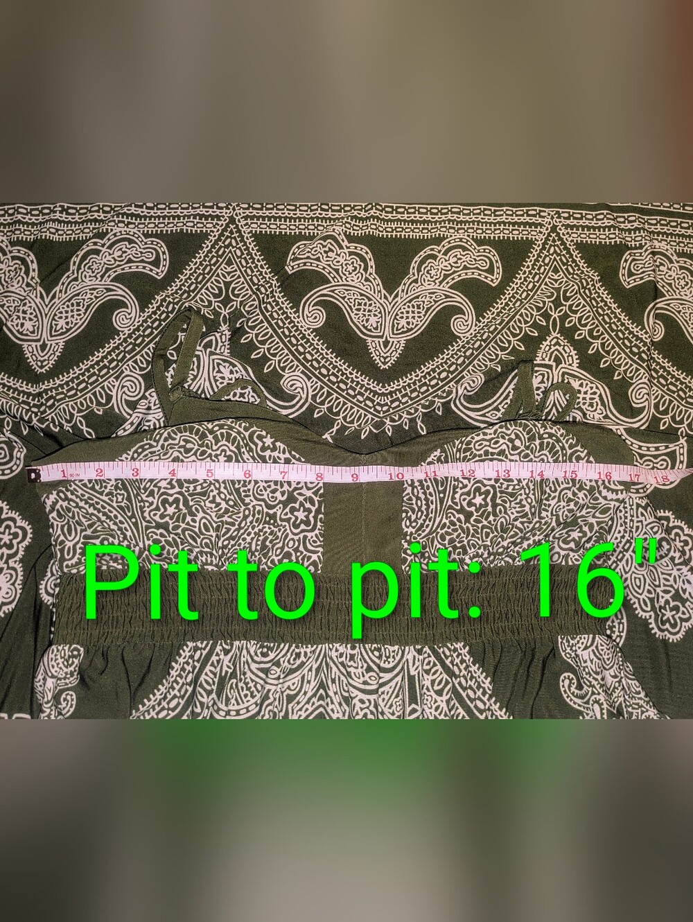 APT. 9 Paisley Spaghetti Strap Sleeveless Smocked Empire Waist Maxi Dress - M - Picture 4 of 16